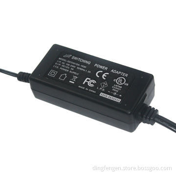 Switching desktop power adapter, 45W for household appliance, EN60950 and EN60335